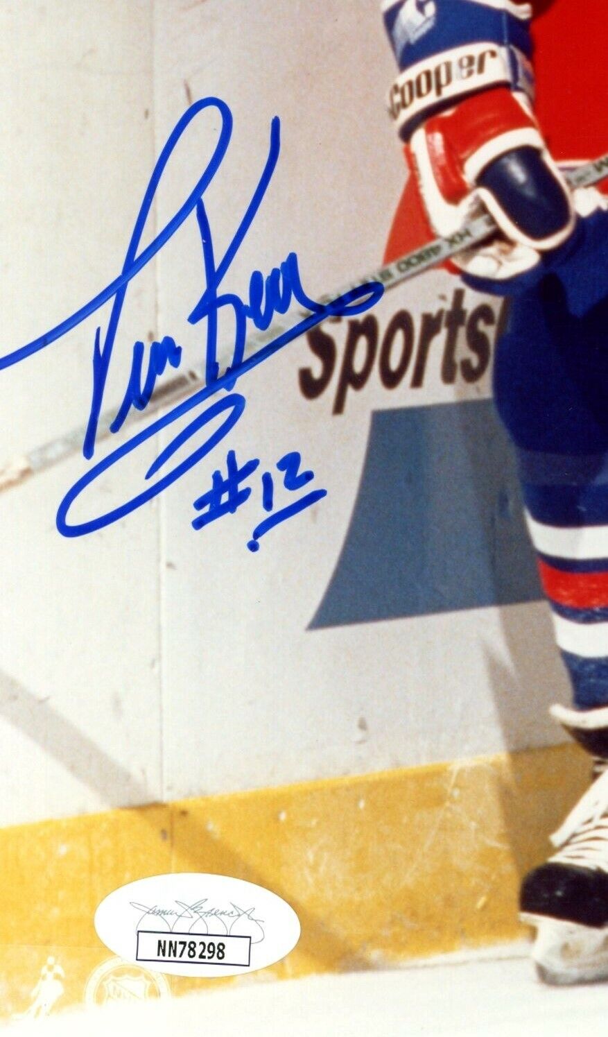 Tim Kerr New York Rangers Signed/Autographed 8x10 Photo JSA 159026