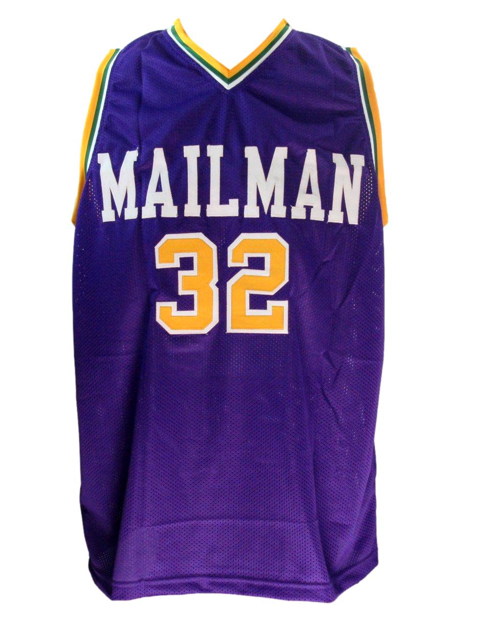 Karl Malone HOF Signed Utah Jazz "Mailman" Custom Basketball Jersey JSA 190759