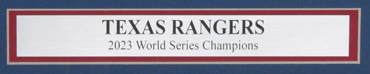 The Dallas Morning News Newspaper 2023 Texas Rangers World Series Champs Framed