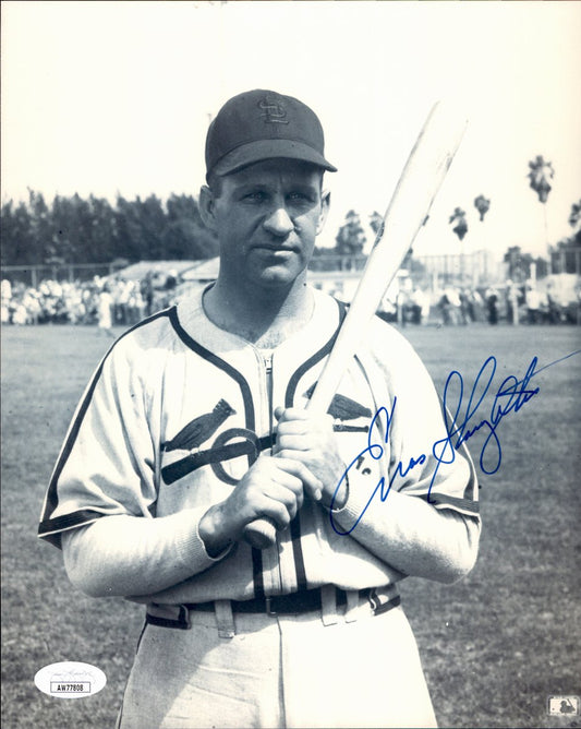 Enos Slaughter HOF Signed/Auto 8x10 Photo St. Louis Cardinals JSA 191130
