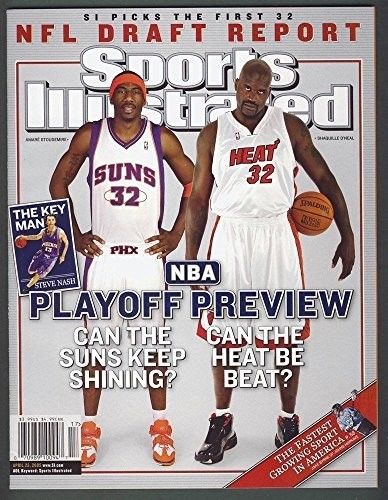 4/25/2005 Sports Illustrated SI NO LABEL Amare Stoudemire Suns Shaq Heat