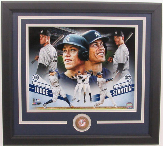 Aaron Judge Giancarlo Stanton Yankees 11x14 Unsigned Collage Framed 137016