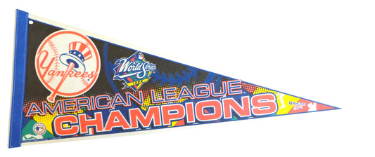 1998 New York Yankees World Series Baseball 30x12 Felt Pennant