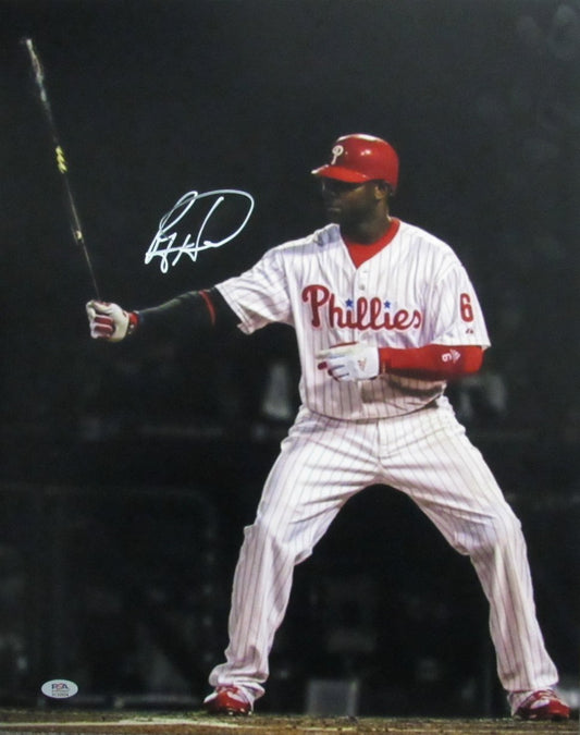 Ryan Howard Philadelphia Phillies Signed/Autographed 16x20 Photo PSA 192096
