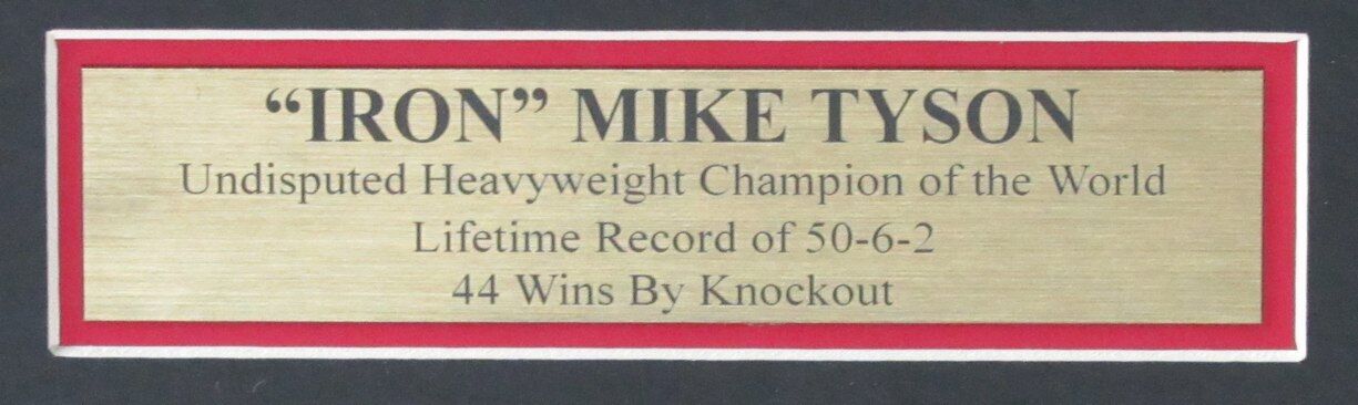 Mike Tyson Iron Mike Champ Signed/Autographed Boxing Glove Framed JSA 154885