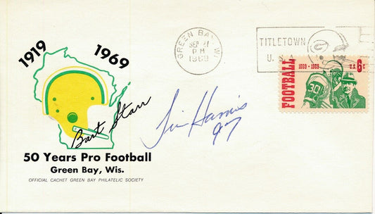 Tim Harris Green Bay Packers Signed 1969 First Day Cover/FDC 151320