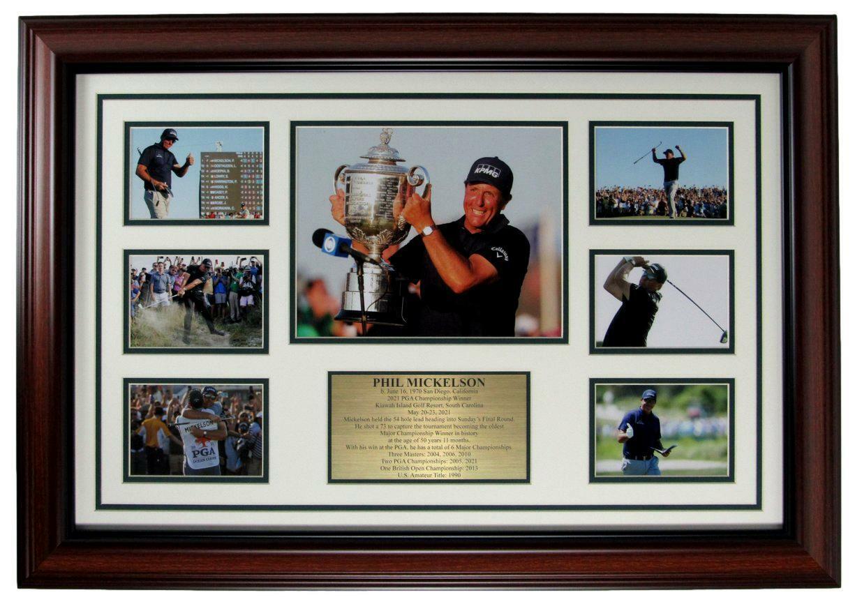 Phil Mickelson 2021 PGA Champion Photo Collage Framed 161198