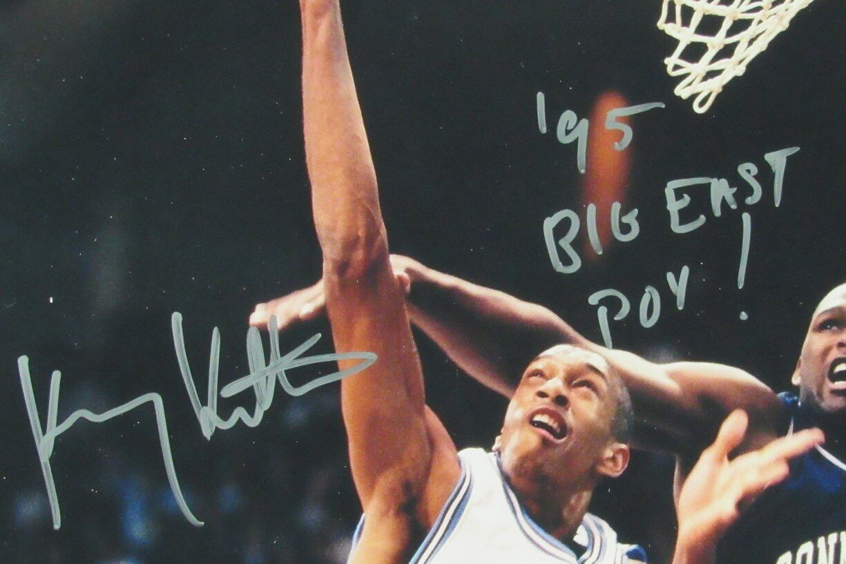 Kerry Kittles Autographed/Inscr 11x14 Photo Villanova Wildcats Framed Beckett