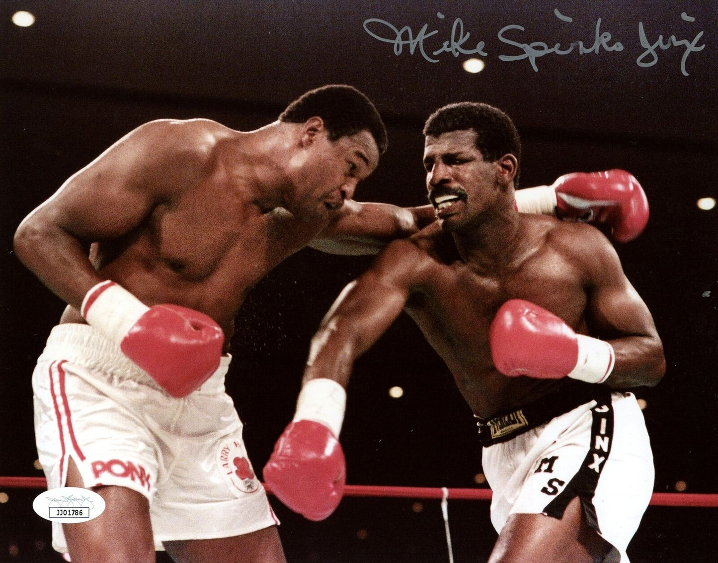 Michael Spinks Boxing Champ Signed/Autographed 8x10 Photo JSA 153999