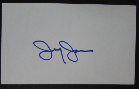 Jerry Jones Dallas Cowboys Owner Autographed/Signed 3x5 Index Card 145402