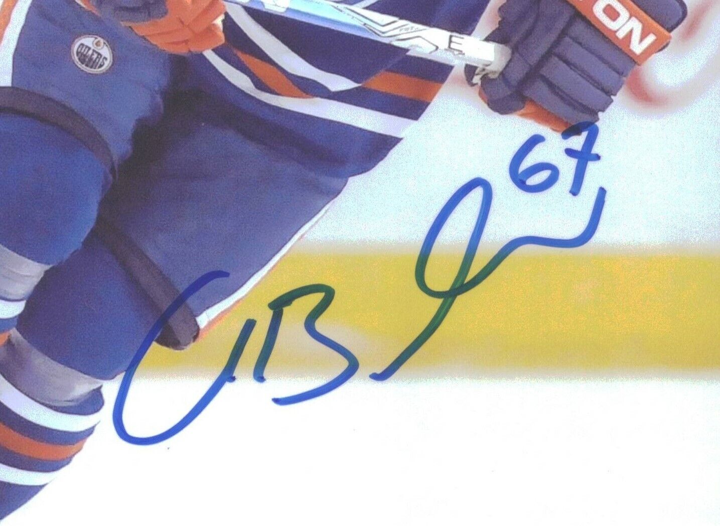 Gilbert Brule Edmonton Oilers Signed/Autographed 8x10 Photo 152670