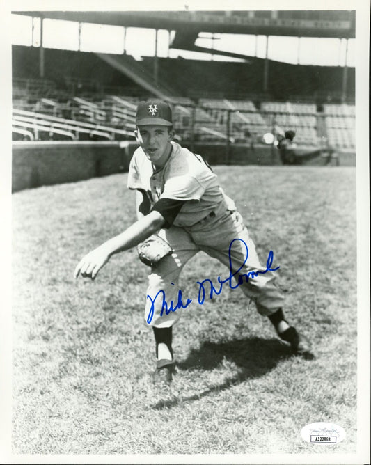 Mike McCormick Autographed 8x10 Photo New York Giants JSA 177884