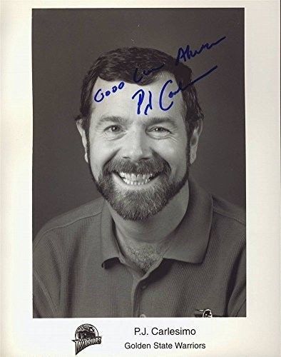 P.J. Carlesimo Warriors Autographed/Signed 8x10 Photo JSA 123448