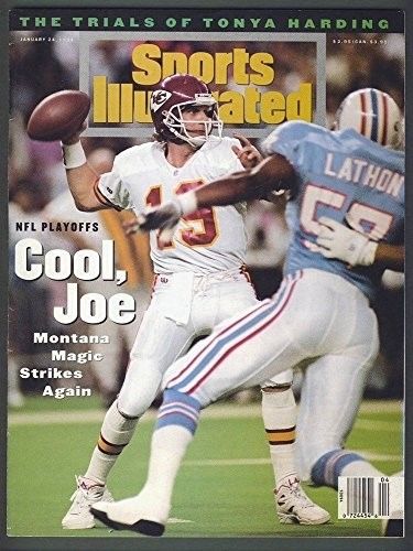 1/24/1994 Sports Illustrated SI NO LABEL Joe Montana Kansas City Chiefs