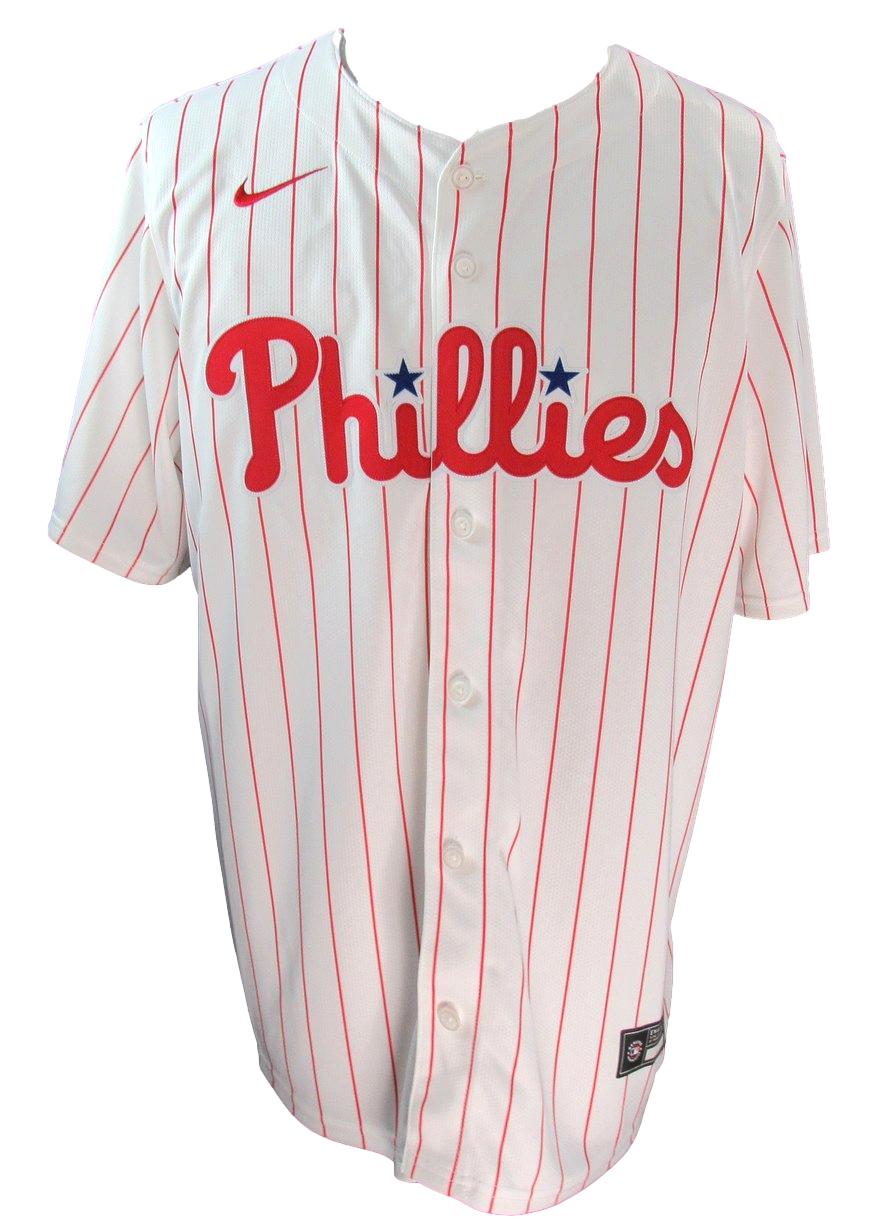 Chase Utley Signed White Nike Baseball Jersey Phillies Size XL Fanatics 187374