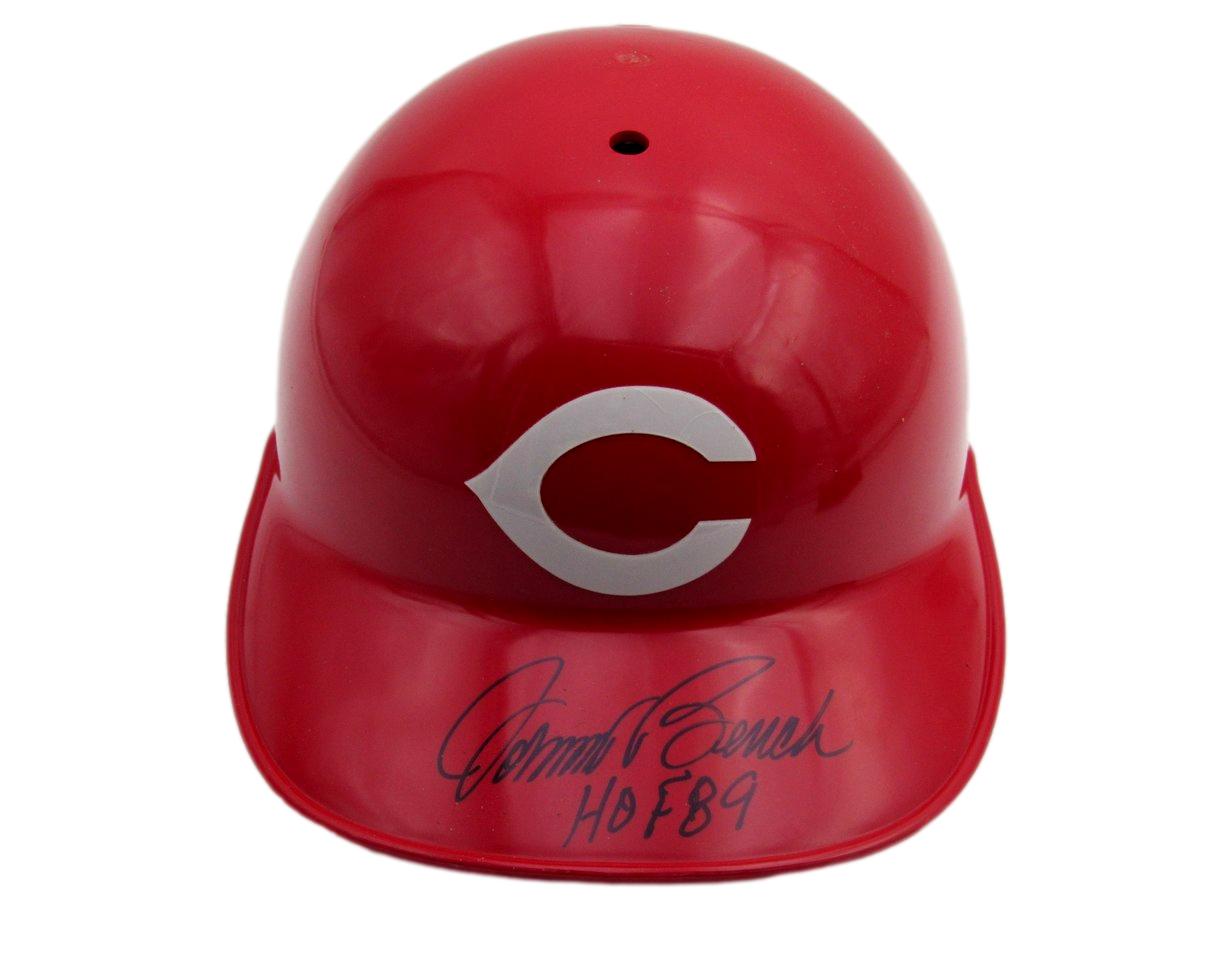 Johnny Bench HOF Signed/Insc MLB Batting Helmet Reds Size 7 1/4 PSA/DNA 193126