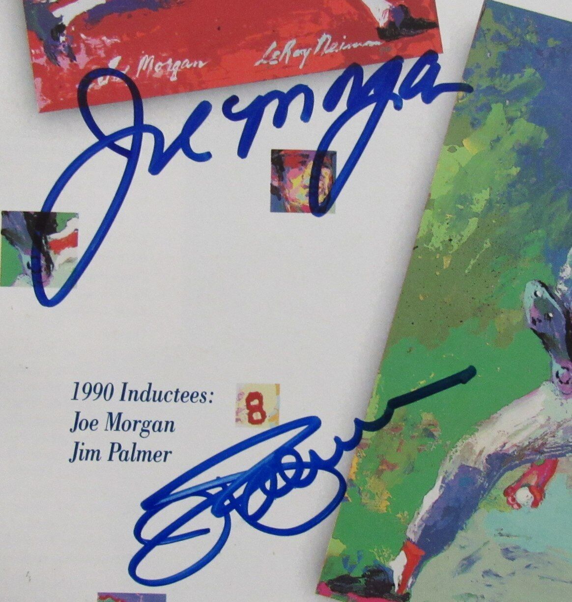 Joe Morgan/Jim Palmer Dual-Autographed 1990 MLB HOF Yearbook JSA