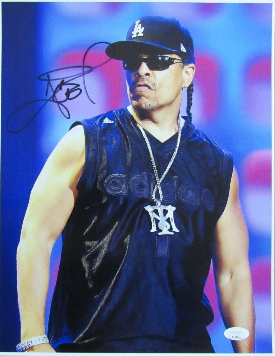 Ice-T Autographed 11x14 Photo Performer JSA