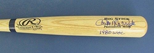 Bake McBride Philadelphia Phillies Signed 1980 WSC Baseball Bat JSA 133633