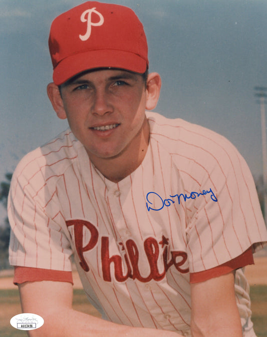 Don Money Signed/Auto 8x10 Photo Philadelphia Phillies JSA 190052