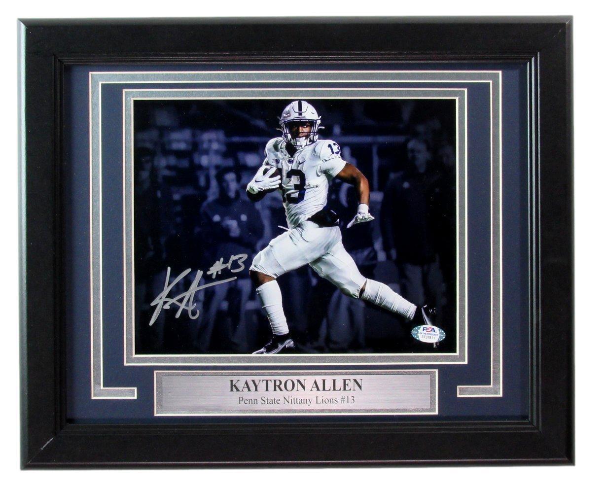 Kaytron Allen Autographed 8x10 Photo Penn State Framed PSA/DNA 177478