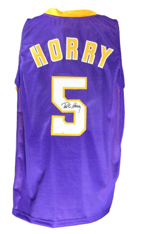 Robert Horry Signed/Autographed Lakers Custom Basketball Jersey JSA 166365