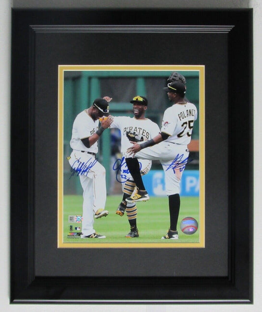 Andrew McCutchen, Marte, Polanco Pirates Signed/Framed 8x10 Photo MLB 151838