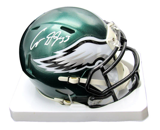 Cooper DeJean Autographed/Signed Eagles Speed Mini Helmet Fanatics 193042