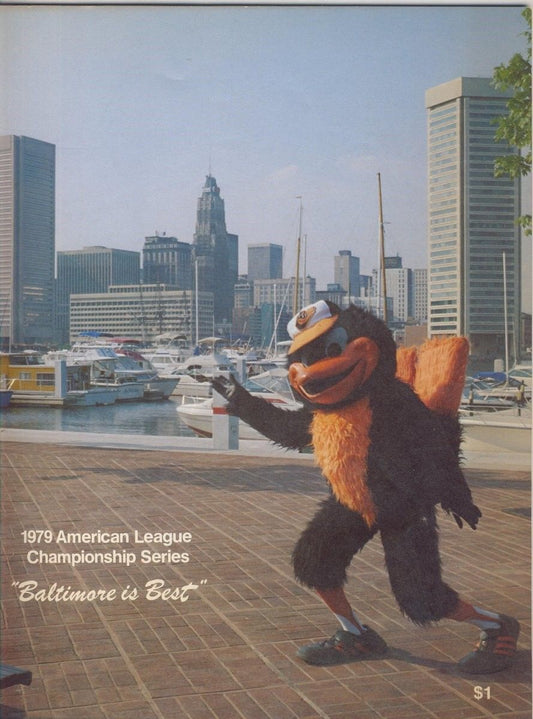 1979 ALCS Orioles V. Angels Official Baseball Program Neatly Scored 128934