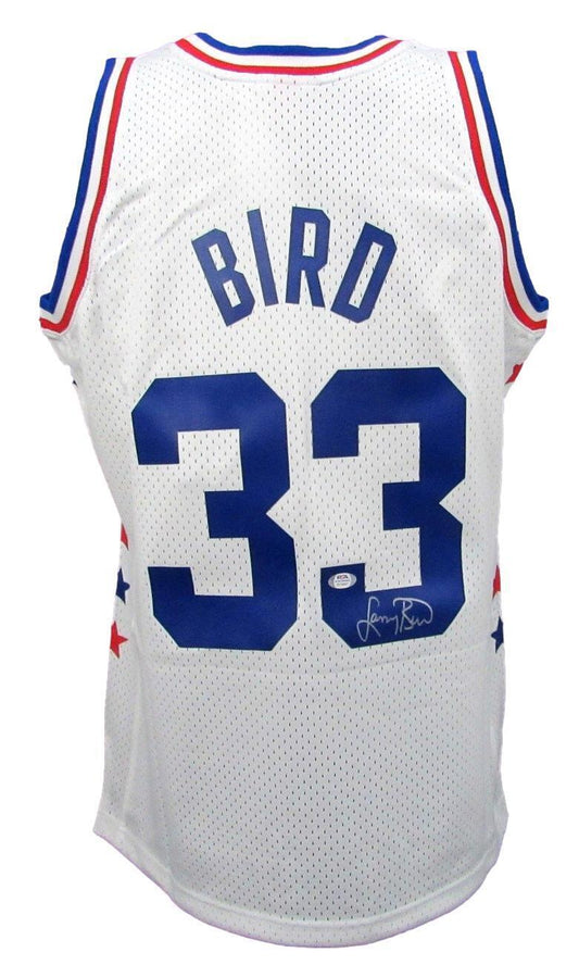 Larry Bird Autographed White NBA All-Star Mitchell & Ness Jersey PSA/DNA 179390