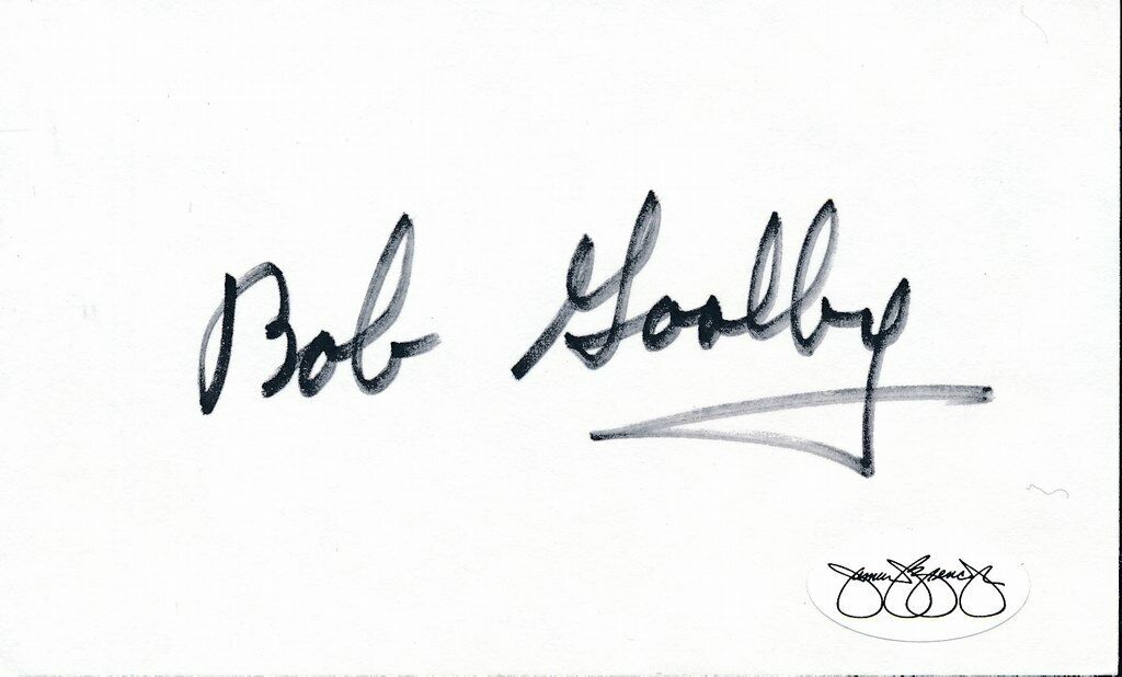 Bob Goalby 1968 PGA Masters Tournament Champ Signed 3x5 Index Card JSA 143782