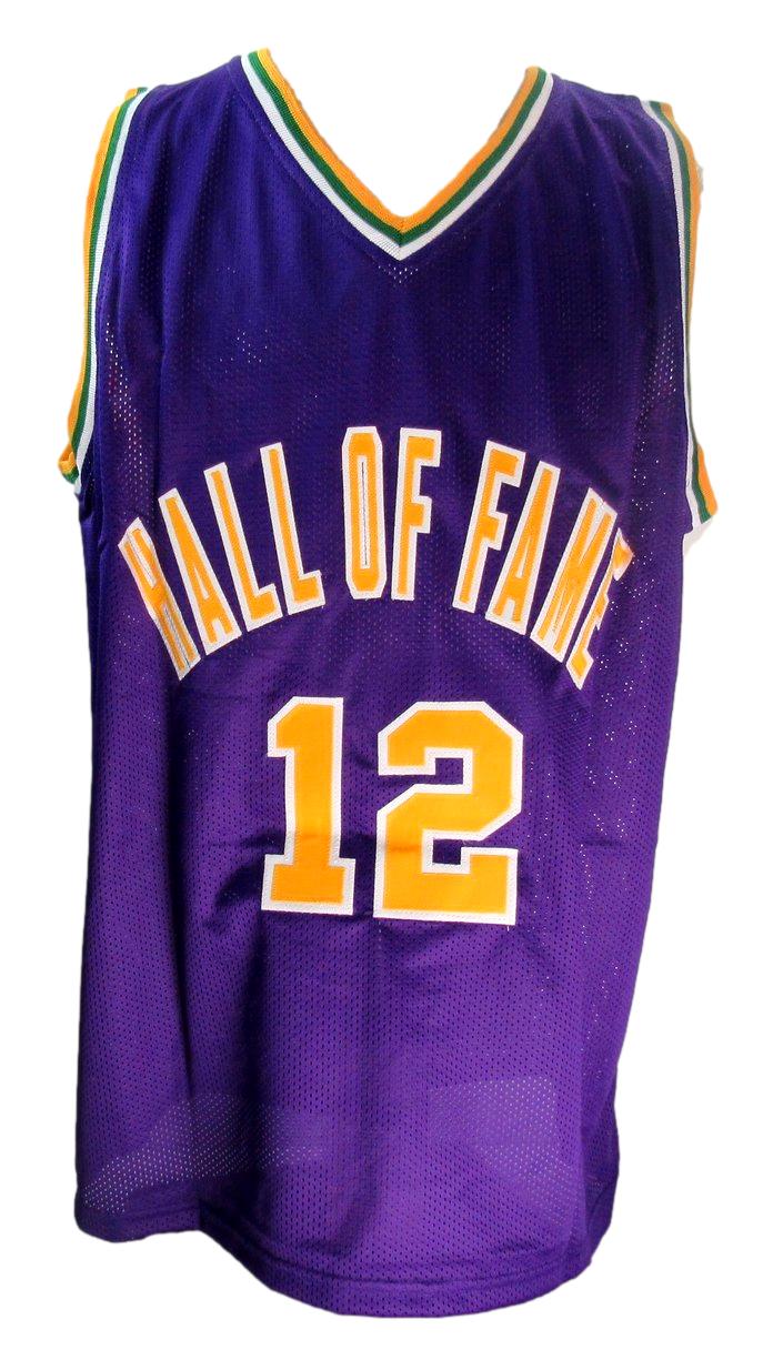 John Stockton HOF Signed Custom Hall of Fame Basketball Jersey Beckett 190498