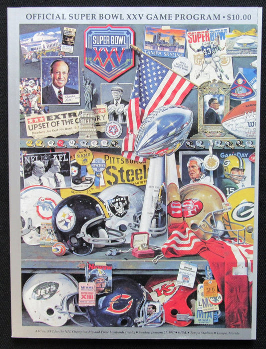 Super Bowl XXV Game Program 1991 New York Giants vs. Buffalo Bills 181336