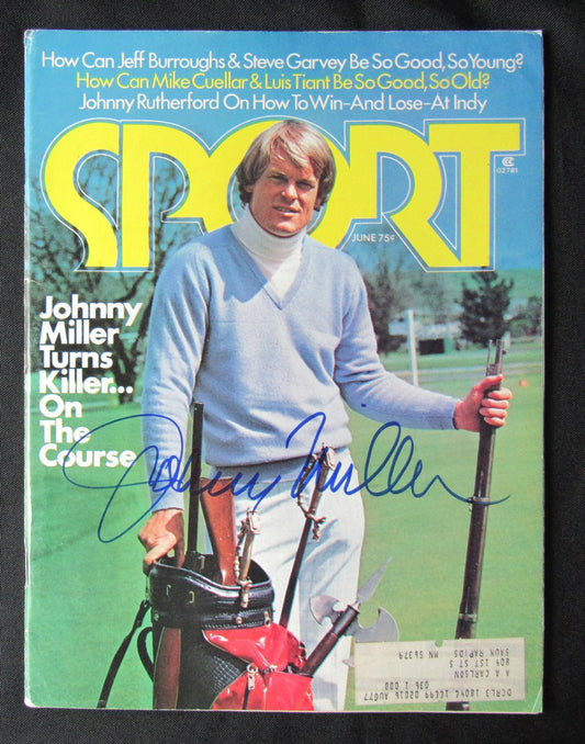 Johnny Miller Signed/Auto June 1975 SPORT Magazine PGA Champ JSA 187283