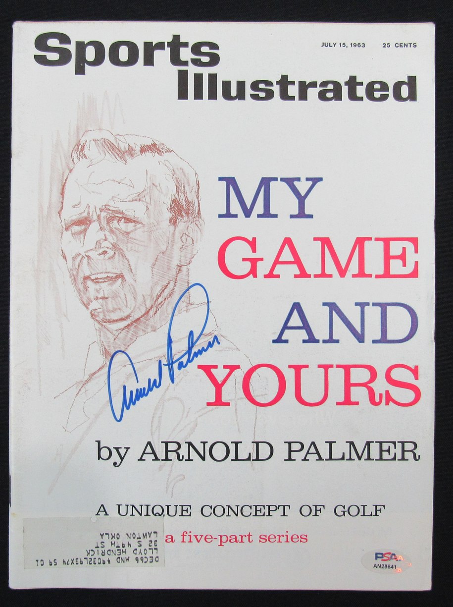 Arnold Palmer PGA HOF Signed/Auto 7/15/63 Sports Illustrated Magazine PSA 185628