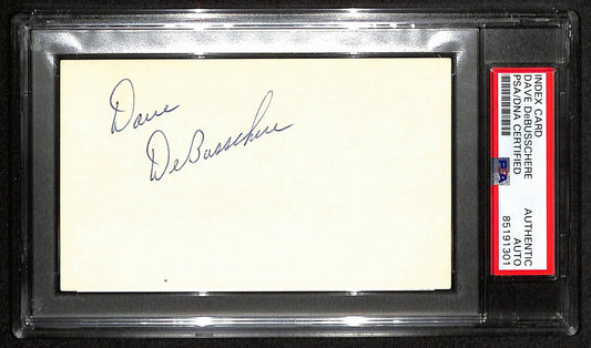 Dave DeBusschere HOF Signed/Auto 3x5 Index Card New York Knicks PSA/DNA 188568
