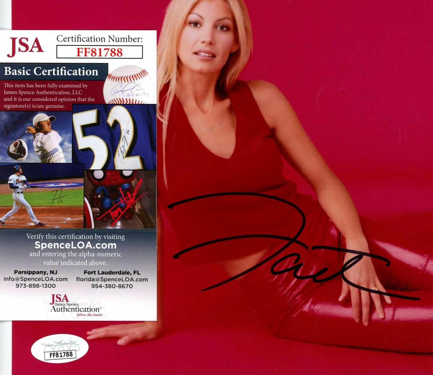 Faith Hill Performer Signed/Autographed 8x10 Photo JSA 154621