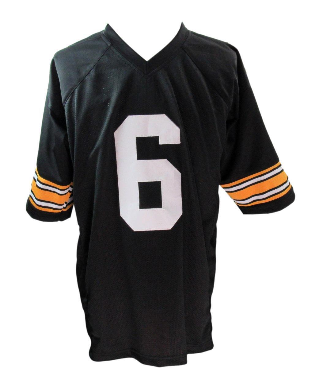 Bubby Brister Autographed Custom Black Football Jersey Steelers JSA 179789