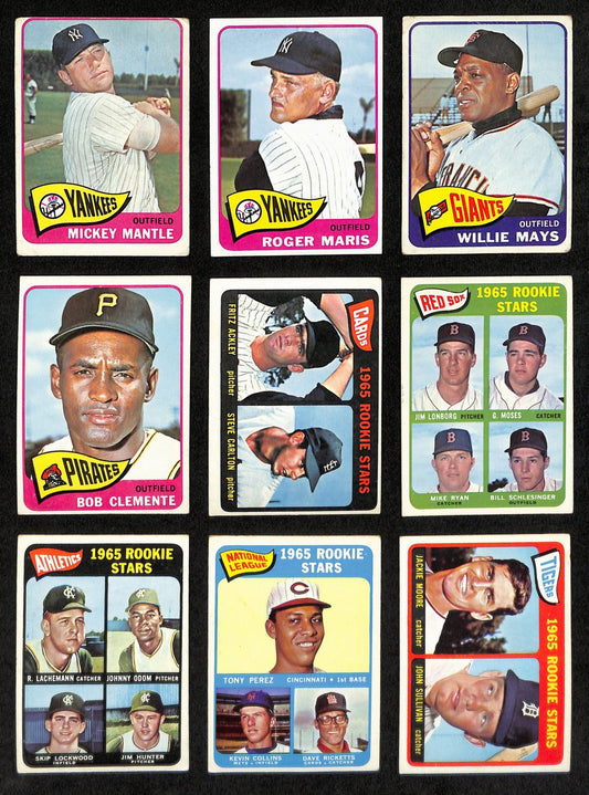 1965 Topps Baseball Card Complete Set (1-598) Mantle Koufax Morgan Mays 191959