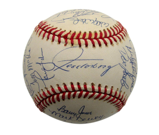 1992 Mets Team Signed by 30 Players ONL Baseball Torborg Murray(HOF) Cone 187273