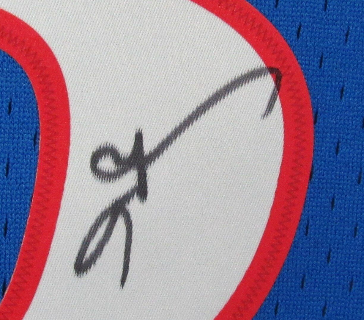 Allen Iverson HOF Autographed Royal Mitchell & Ness Jersey 76ers JSA 181842