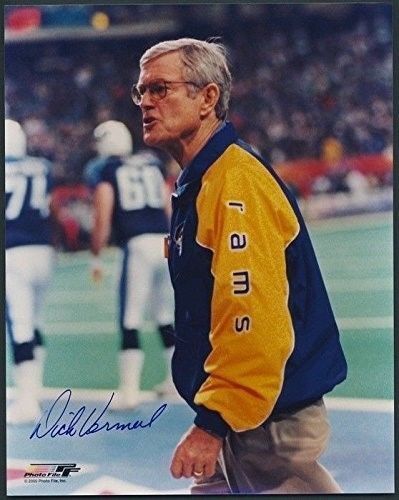 Dick Vermeil Rams Signed/Autographed 8x10 Photo 121075