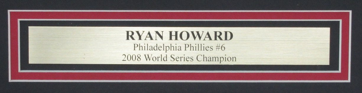 Ryan Howard Philadelphia Phillies Autographed 16x20 Photo Framed JSA 184972