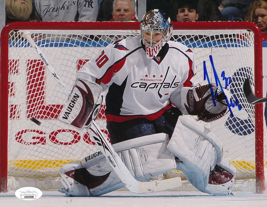 Michal Neuvirth Autographed 8x10 Photo Washington Capitals JSA