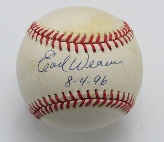Earl Weaver HOF Signed/Inscribed OAL Baseball Baltimore Orioles PSA/DNA 191668