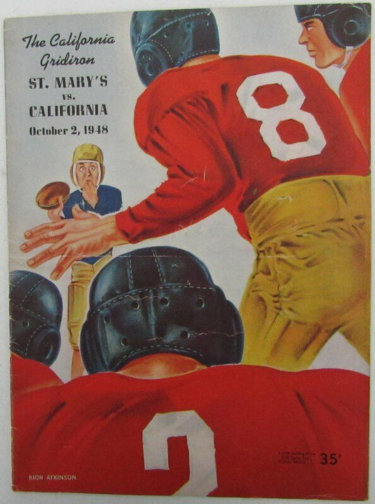 1948 St. Mary's vs. CAL California College Football Program 143564