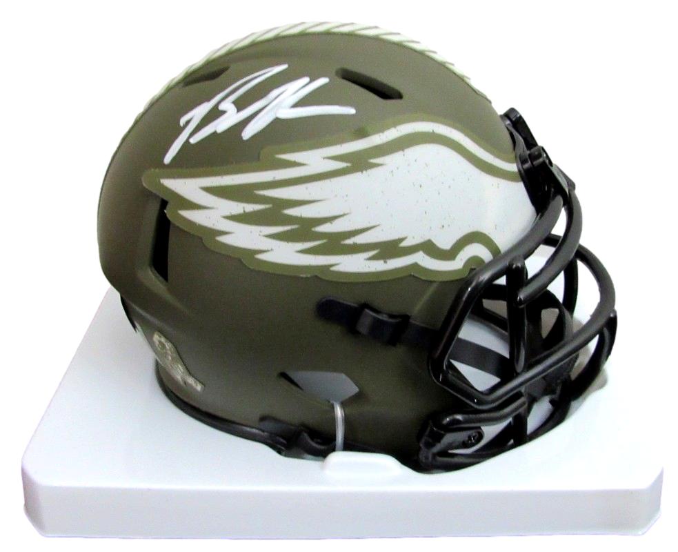 Brandon Graham Signed Salute To Service Mini Football Helmet Eagles Beckett 187623