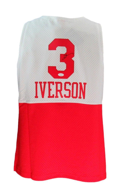 Allen Iverson HOF Autographed White/Red Mitchell & Ness Jersey 76ers JSA 181850