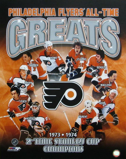 Philadelphia Flyers All Time Greats Unsigned 16x20 Photo 162788