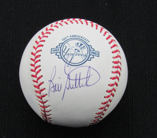 Bill Gullickson Signed/Auto Yankees 100th OML Baseball JSA 186608
